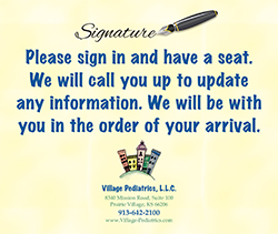 POS - Healthcare Waiting Room Sign